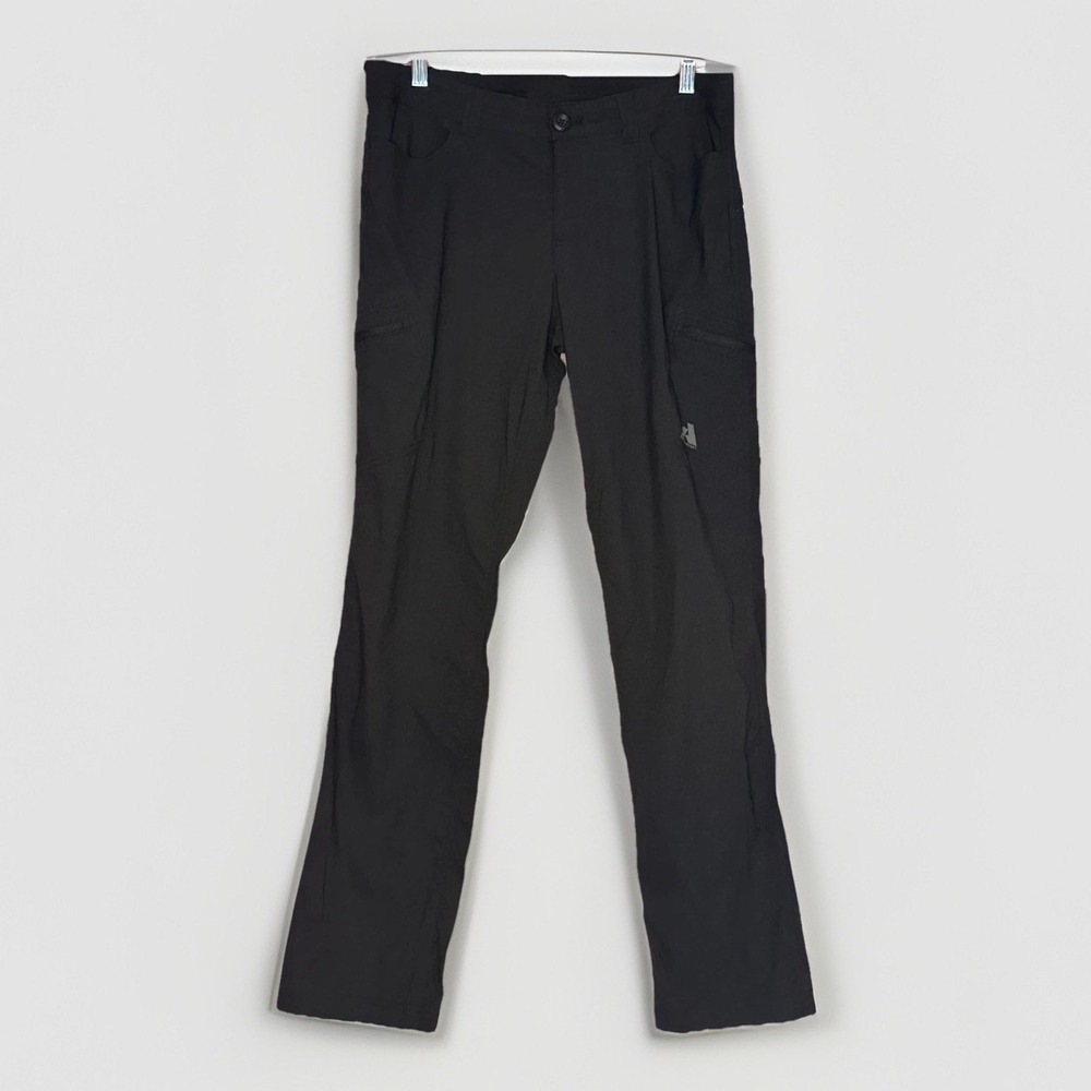 Eddie Bauer First Ascent Womens 8 Black Hiking Pants Outdoor Trail Stretch Cargo